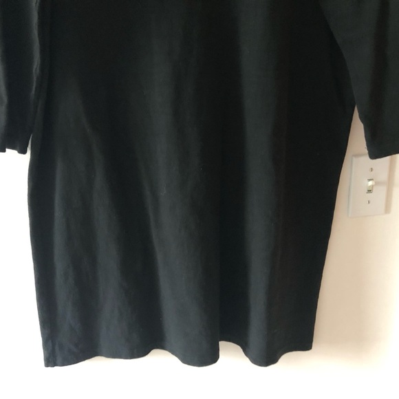 CP Shades Alla Turtleneck Knit Midi Dress in Black Cotton Size Medium - Picture 4 of 16